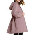 thumbnail image 3 of LUXUR Ladies Hoodie Jacket Baggy Fall Overcoat Pink XL, 3 of 3