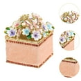 thumbnail image 6 of FVDPWYE Hand Painted Trinket Box Earrings Organizer Collectible Sculpture Keepsake Gifts Pink, 6 of 9
