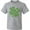 AC-Heather Grey, variant on Inktastic Happy St. Patrick's Day Shamrock in Green Youth T-Shirt