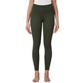 thumbnail image 2 of Cyglowse Women's Casual Sherpa Fleece Lined Warm Leggings Thicken Heavy Jogger Pants Army Green XL, 2 of 6