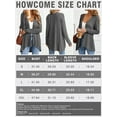 thumbnail image 6 of HOWCOME Women's Lightweight Open-Front Cardigan Sweater Casual Long Sleeve Cover Ups, Dark Gray, L, 6 of 6