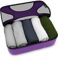 thumbnail image 5 of Ustar 5 Set Packing Cubes Feather Light Packing Made with light weight and sturdy materials - Travel Organizers with Laundry Bag (Orchid Purple), 5 of 6