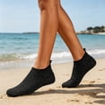 thumbnail image 3 of Womens Barefoot Water Shoes Travel House Slippers for Indoor and Outdoor Aqua Socks for Beach Swim Surf Yoga Dancing Camping Must Haves,Black,35, 3 of 7