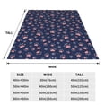 thumbnail image 3 of Fotbe Star Dog Paw Manta de Franela Acolchonada con Estampado, Súper Suave y Esponjosa, Extra Grande para Sofá, Cama, Uso Todo el Año-50"x40", 3 of 7