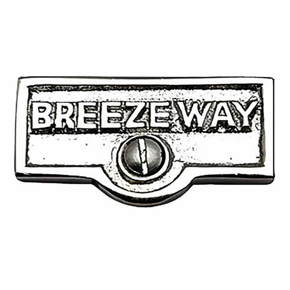 Switch Plate Tags BREEZEWAY Name Signs Labels Chrome Brass Traditional Engraved Wall Light Switch Cover Labels | Renovators Supply