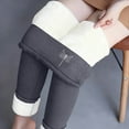 thumbnail image 2 of Pantalons en Molleton pour Femmes, Leggings en Laine d'Agneau avec Doublure en Molleton, 2 of 9