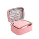 thumbnail image 1 of Bolsa de maquillaje de cuero Pu para mujeres Bolsa de viaje portátil de gran capacidad para el lavado y almacenamiento de cosméticos Bolsa de almacenamiento de mano de cuero, 1 of 6
