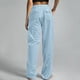 thumbnail image 5 of WILLBEST Pantalones Casuales elegantes para Mujer: Pantalones Largos de Cintura Elástica con Bolsillos Sueltos de Color Liso Extra Grande, 5 of 5