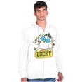 thumbnail image 3 of Saint Paddys Lucky Tootsie Pop Owl Zip Up Hoodie Men's Women's Brisco Brands L, 3 of 6