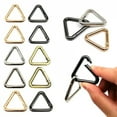 thumbnail image 2 of 5pcs Triangle Spring Gate O Ring Openable Leather Bag Handbag Belt Strap Buckle Connect Keyring Pendant Key Snap Clasp Clip DIY, 2 of 9
