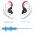 thumbnail image 3 of Toyandona Red Aluminum Ear Hook Headphones, Universal, Fasten to Ears for Sports 1Pair, 3 of 7