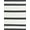 Black White, Pattern 4, variant on ODIKA 8'x10' Washable Area Rug Durable, Non-Slip Striped Layering Design Bold Bands Alternating Evenly Spaced Lines for Living Room, Under Sectional, Family