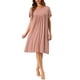 thumbnail image 1 of Camisones de mujer INSPIRE CHIC, pijamas de algodón, camisa de dormir suelta, camisón de manga corta, camisón acogedor L Rosa, 1 of 6