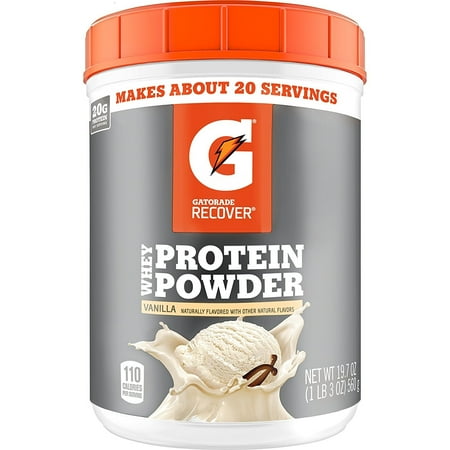 Ribose 100 Grams Powder - Gatorade Whey Protein Recover Powder, Vanilla, 20g Protein, 1 Canister