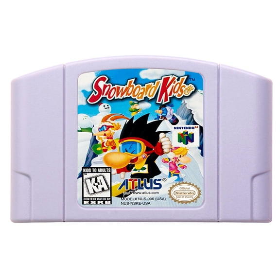 Video Games Compatible for the n64 console, replacement cartridge for Snowboard Kids NTSC