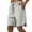 Grey, variant on Bermuda Shorts for Men Summer Casual Elastic Waist Lightweight Wide Straight Leg Shorts with Pockets