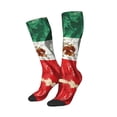 thumbnail image 2 of Knee High Socks for Women Mexico-Flag- Print Long Tube Sock Uniform Socks, 2 of 7