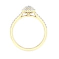thumbnail image 3 of Imperial 1/2 Ct TDW Pear Diamond Double Halo Engagement Ring in 10K Yellow Gold (H-I, I2), 3 of 4