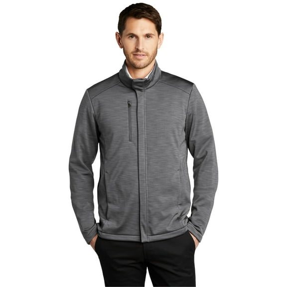 Port Authority Male Mock Neck Jacket Graphite Hthr 4X-Large