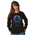 thumbnail image 4 of Vaporwave NASA Space Shuttle Specs Sweatshirt for Men or Women Brisco Brands S, 4 of 6