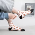 thumbnail image 4 of Salouo Orange Fox Pattern Unisex Middle Tube Socks,Middle-Finger Knee High Socks Over The Calf Tube Stocking Crew Stockings for Women and Men Tube Socks, 4 of 8