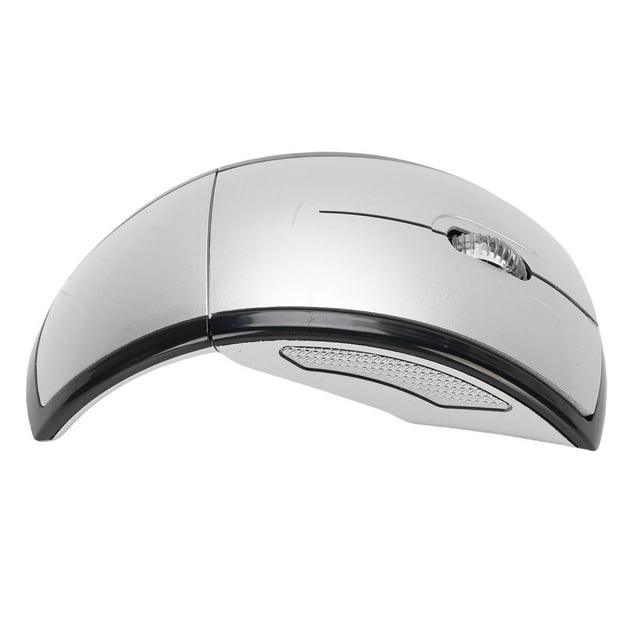 Folding Wireless Mouse, Computer Travel 2.4G Mice with Receiver, Magnetic Power Off Switch, Portable for Laptop