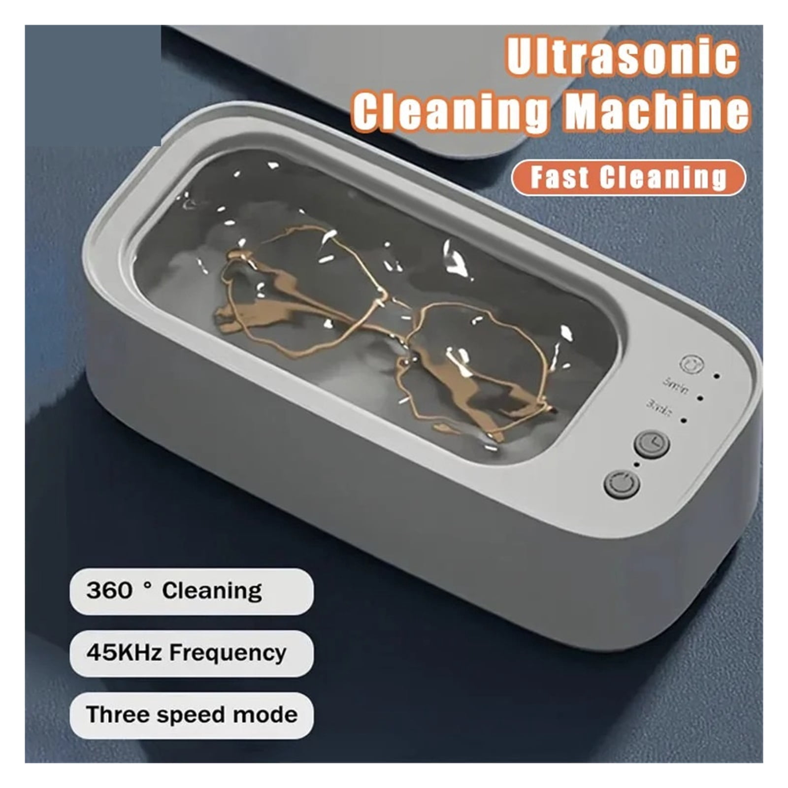 Ultrasonic Glasses Cleaning 45khz Ultrasound Jewelry Cleaner Machine High Frequency Ultrasonic Clean Timing For Jewelry