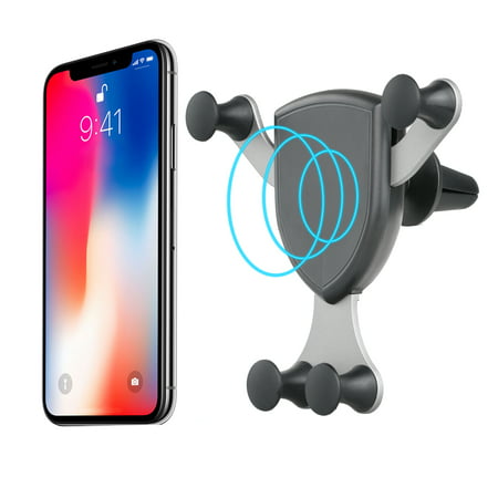 Fast Wireless Charger, TSV Car Mount Air Vent Phone Holder Cradle for Samsung Galaxy S10/S10 Plus/S9/S9 Plus/S8/S8+/S7/S6 Edge+/Note 5, QI Wireless Standard Charge for iPhone 8/8