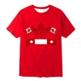 thumbnail image 4 of Boys Shirts Graphic T Shirt with Embroidered Maple Leaf Canadian Patriotic Celebration Tee for Kids Red 14 Years-15 Years, 4 of 4