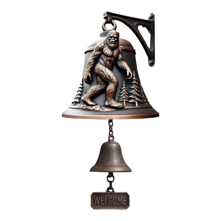 Dinner Bell Outdoor,Sasquatch Hanging Bell,BIG-FOOT Yard Decor