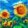 thumbnail image 3 of CafePress - Sunflowers Painting Golf Shirt - Golf Shirt, Pique Knit Golf Polo, 3 of 4