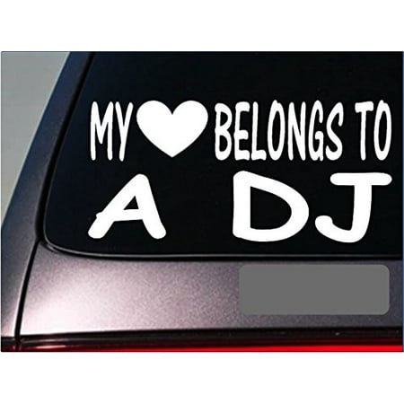 DJ My heart belongs Sticker *G506* 8