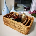 thumbnail image 4 of SPRING PARK Rattan Storage Basket Makeup Organizer Multipurpose Container, 4 of 7