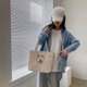 thumbnail image 2 of Sywqhk Bolso De Hombro De Pana Para Mujer Bolsos De Compras De Oso De Dibujos Animados Totes (Blanco) Sywqhk Para estrenar, 2 of 6