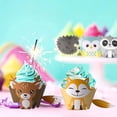 thumbnail image 5 of FZFLZDH Animal Cupcake Wrappers Toppers(48Pack), Little Dino Cupcake Toppers Cake Table Decorations Party Supplies for Boys Kids Birthday Party Decor Favors, 5 of 8