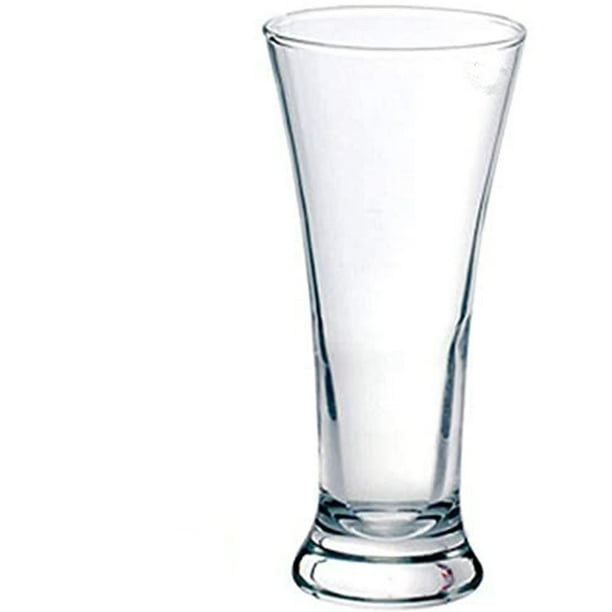 12 Pack 12 oz. Clear Glass Restaurant Bar Flared Beer Pilsner Glasses