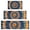 Orange Blue Tie, variant on Orange Blue Tie Dye Mandala Pattern Kitchen Rugs Sets Of 3,Kitchen Runner Rugs Non Skid Washable,Decorative Kitchen Floor Mats for Kitchen,Sink,Laundry,17"x30" 17"x47" 17"x59"