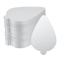 thumbnail image 1 of Uxcell 100pcs Mini Cake Boards, Mousse Cake Cardboards Leaf Cake Bases (Silver Tone), 1 of 5