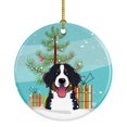 thumbnail image 1 of Christmas Tree & Bernese Mountain Dog Ceramic Ornament, 1 of 1