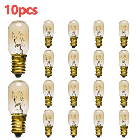 

10 X Salt Lamp Bulb 15W E14 Screw In Pygmy Bulbs Fridge Appliance Oven Bosisa