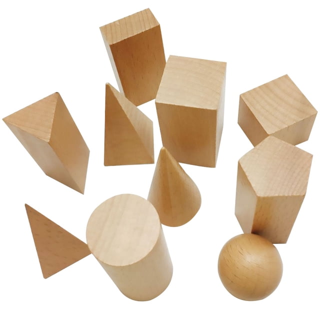 10pcs Building Block Kids Education Toys Early Learning Cognitive geometric building toys (Light Yellow)