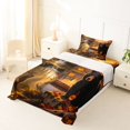 thumbnail image 5 of Manfei Black Bear Twin Sheets,Autumn Deer Pattern Bedding,3 Pieces,1 Fitted Sheet and 1 Pillowcase, 5 of 6