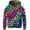 Colorful Leopard, variant on Unisex Kids Sweatshirt For Girls 4-14 Years Galaxy Hooded Kangaroo Pocket Pullover Hoodies