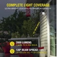 thumbnail image 5 of Hyper Tough Direct Wire Pak Light with Clear Lens Cover, Dusk to Dawn, Black, 2000 Lumens, 120V, 5 of 18