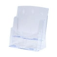 thumbnail image 2 of koolsoo Acrylic Display Stand,Pamphlet Holder Clear Flyer Brochure Holder Countertop Organizer for Business Card Restaurant Reception 2Tier 23.5x11.5x27cm, 2 of 8
