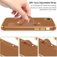 thumbnail image 4 of iPhone XR Case, Phone Case for iPhone XR, Slim Fit Soft TPU Rubber with Adjustable Wristband Kickstand Scratch Resistant Shockproof Protective Cover for Apple iPhone XR 6.1 Inch, Coffee Brown, 4 of 16