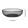 thumbnail image 2 of LEORX Wrought Iron Fruit Bowl for Kitchen Organization Black 1Pack, 2 of 8
