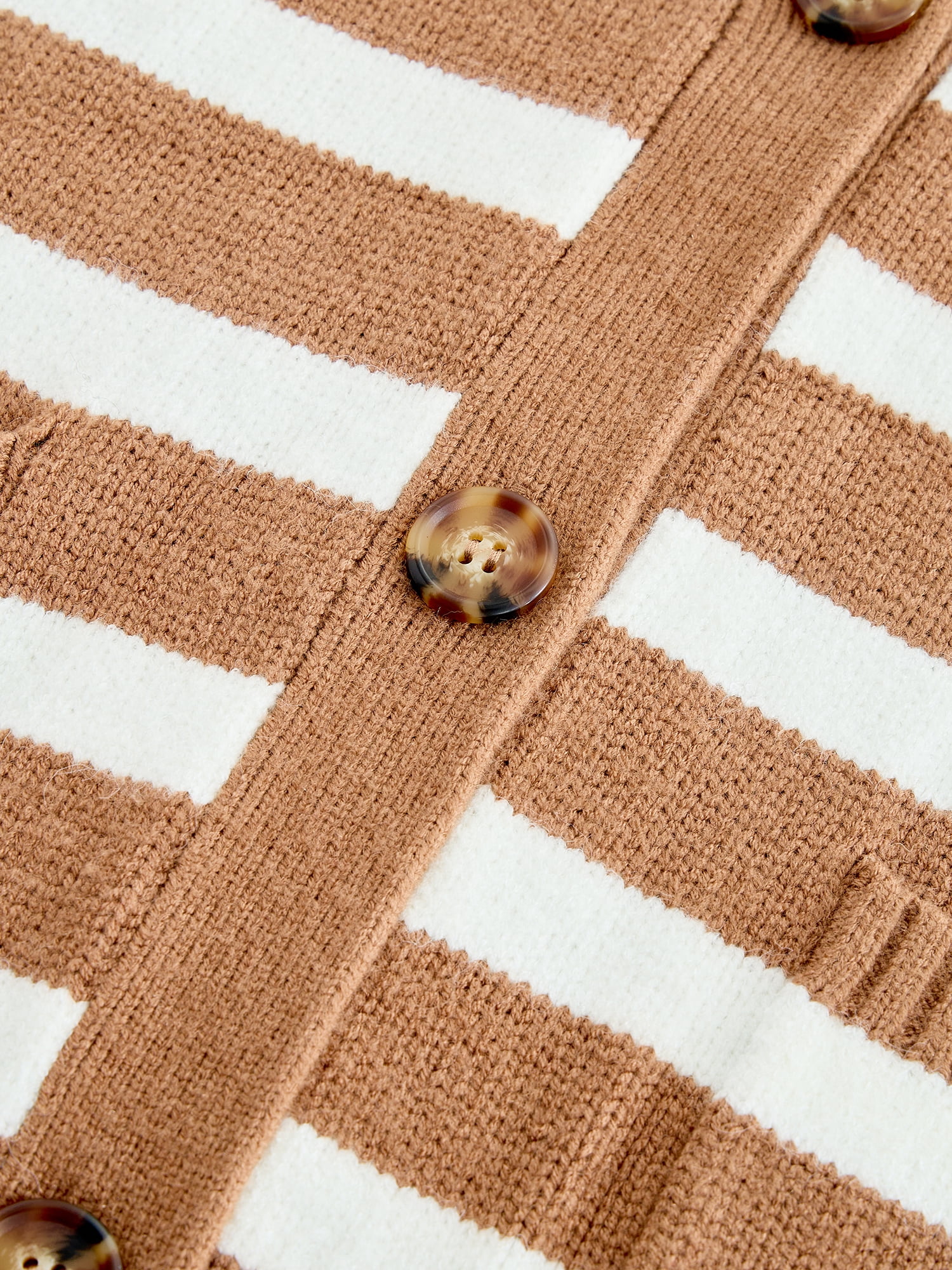 Women’s Pretty Garden COLOR BLOCK CARDIGAN - BUTTON CARDIGAN