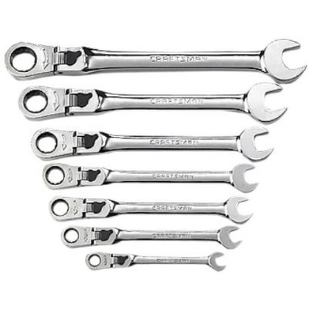 UPC 099575424007 product image for Craftsman 9-42400 Standard Locking Flex Ratcheting Combination Wrench Set, 7-Pie | upcitemdb.com