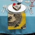 thumbnail image 4 of WYYP Hedgehog Polyester Cloth Napkins for Dining Table Kitchen Party Decoration 6 PCS, 4 of 7